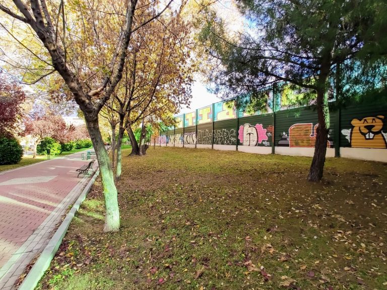 Emplazamiento del parque canino del barrio del Aeropuerto