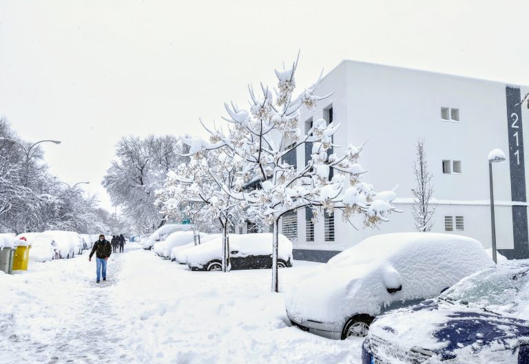 Nevada del 9 de enero de 2021 en la calle Salinas de Rosío